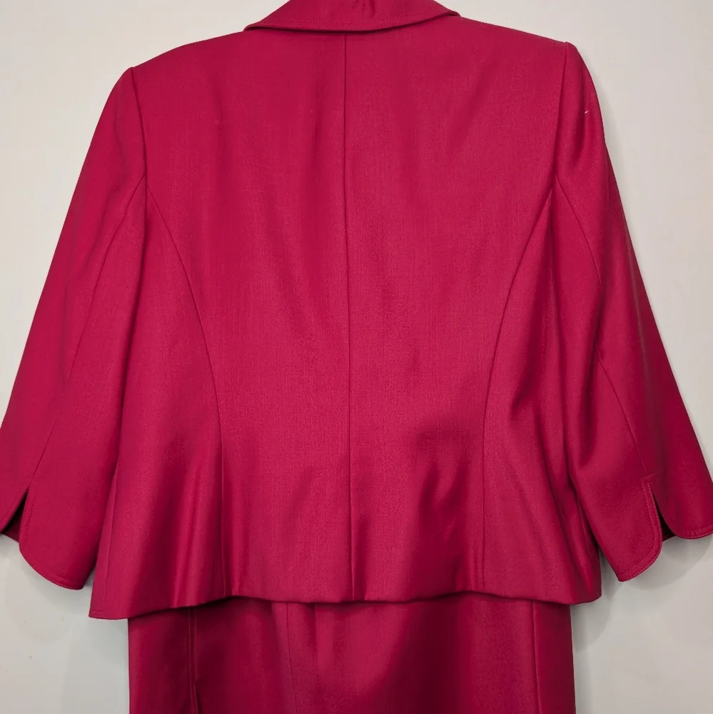💗 Sag Harbor Women's Vibrant Red Blazer - Picture 3 of 6